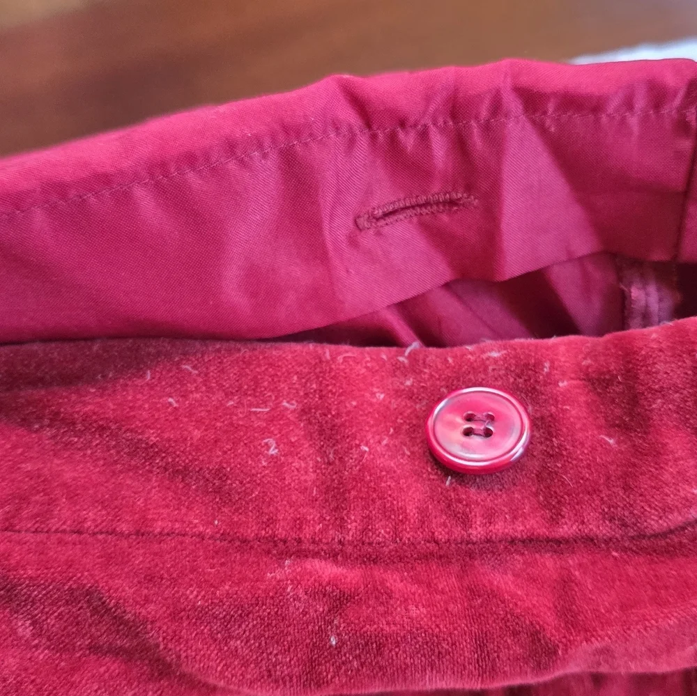 Charter Club King Red Velvet Duvet + 2 Standard King Shams